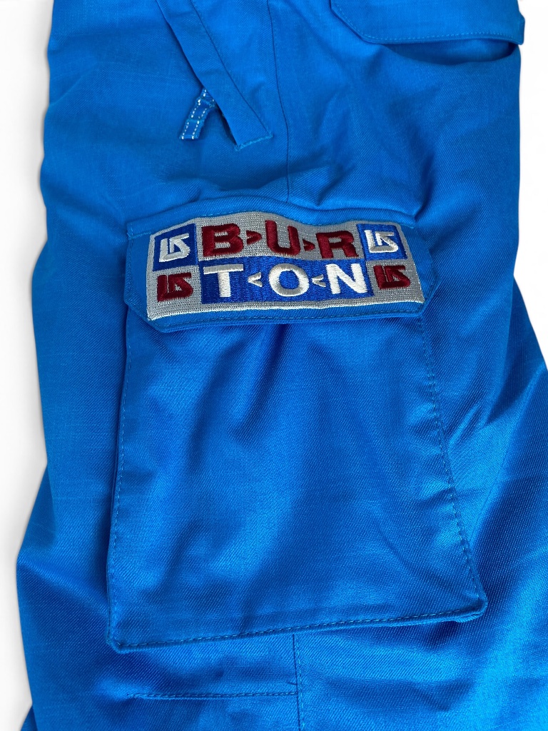 Burton Exile Cargo Boys Snowboard Pants Size S 5/6 Blue Dryride 2l Nwt — image 3 of 8
